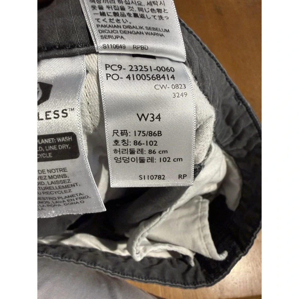 Levi's Ripstop Cargo Shorts Mens W34 Gray Cotton‎ Utility Military 9